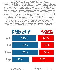 Environment vs. economy